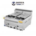 Friteuse Double Posable à Gaz 12 +12 L - ESTUFA