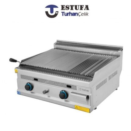 Barbecue à Pierres Volcaniques Double Posable à Gaz - ESTUFA