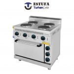 Cuisinière 4 Plaques sur Four Electrique G700 - ESTUFA