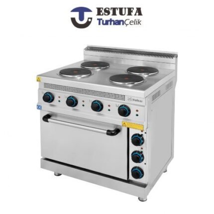 Cuisinière 4 Plaques sur Four Electrique G700 - ESTUFA