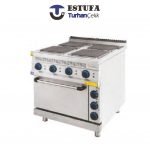 Cuisinière 4 Plaques sur Four Electrique G900 - ESTUFA