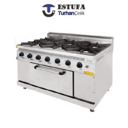 Cuisinière 6 Feux sur Four à Gaz G900 - ESTUFA