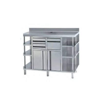 Meuble Machine à Café en Inox 1 M DOCRILUC