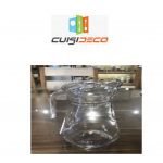 Broc a eau en polycarbonate clair couvercle bleu