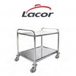 Chariot de service amovible à 2 plateaux