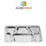 Plateau compartiment en inox