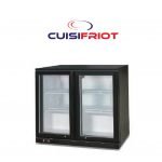 Comptoir 2 Portes Vitrées Noir