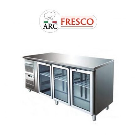 comptoir bar 3 portes vitrées