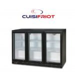 Comptoir 3 Portes Vitrées Noir