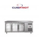 Comptoir Réfrigéré 3 Portes Vitrées 1800 - CUISIFRIOT