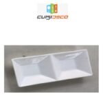 Coupelle rectangulaire 2 compartiments