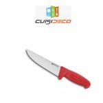 Couteau de boucherie rouge bks26