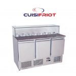 MEUBLE SALADETTE 3 PORTES CASQUE EN VERRE - CUISIFRIOT