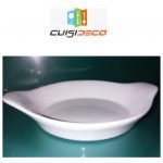 Plat a gratin en porcelaine rond