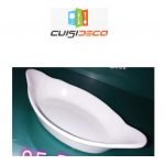 Plat a gratin oval en porcelaine