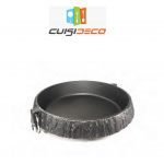 Plat rond en fente ave anses a crochet