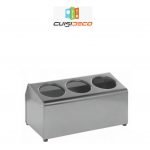 Porte couvert /3 sans pot en inox