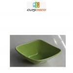 Ramequin carre en porcelaine vert